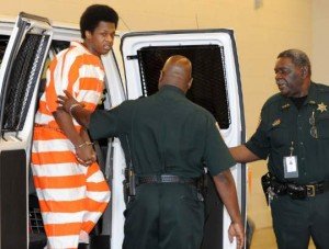 Louding handcuffed