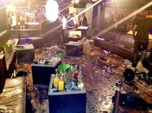 drake chris brown club fight