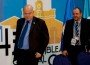 Organization of American States (OAS) Secretary General Jose Miguel Insulza and Guatemala's Foreign Minister Fernando Carrera
