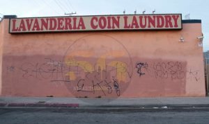 Evil Klan graffiti on 99th Street & Normndie, January 2017