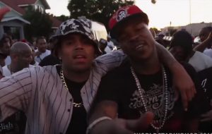 Compton Menace and Chris Brown shooting "Put on" in Compton in 2014